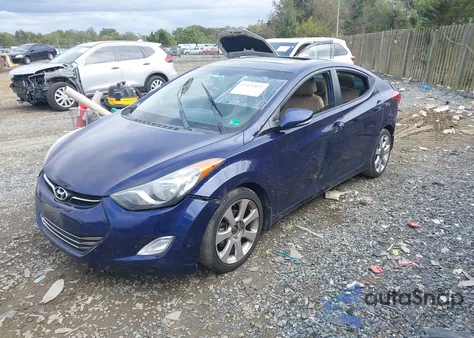 2013 Hyundai Elantra Limited из США, поврежденный, VIN 5NPDH4AE8DH172118